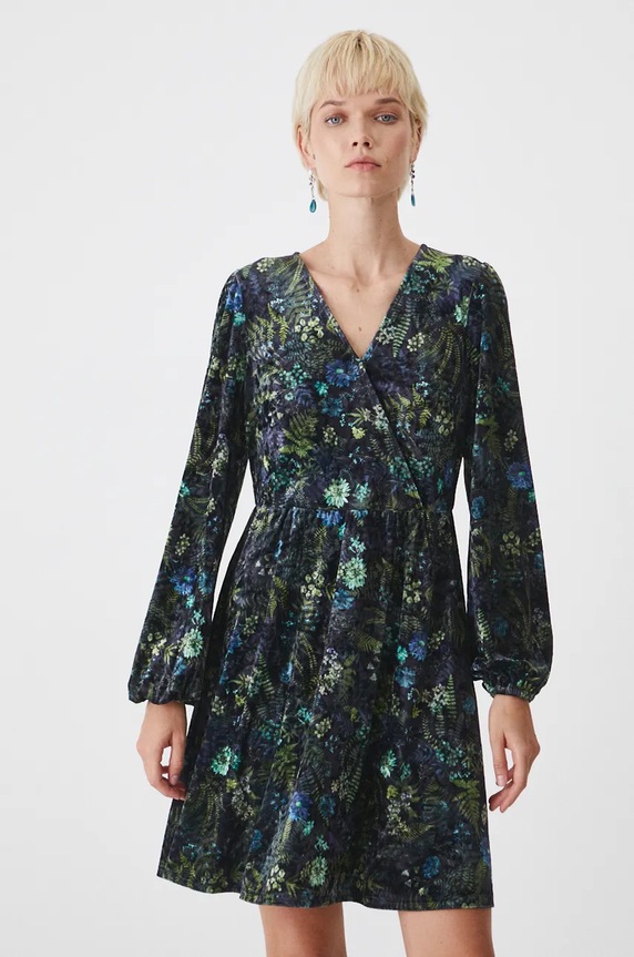 Sukienka damska mini wzorzysta kolor multicolor RW24-SUD072 multicolor RW24