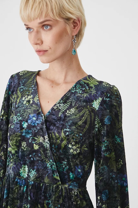 Sukienka damska mini wzorzysta kolor multicolor multicolor RW24-SUD072