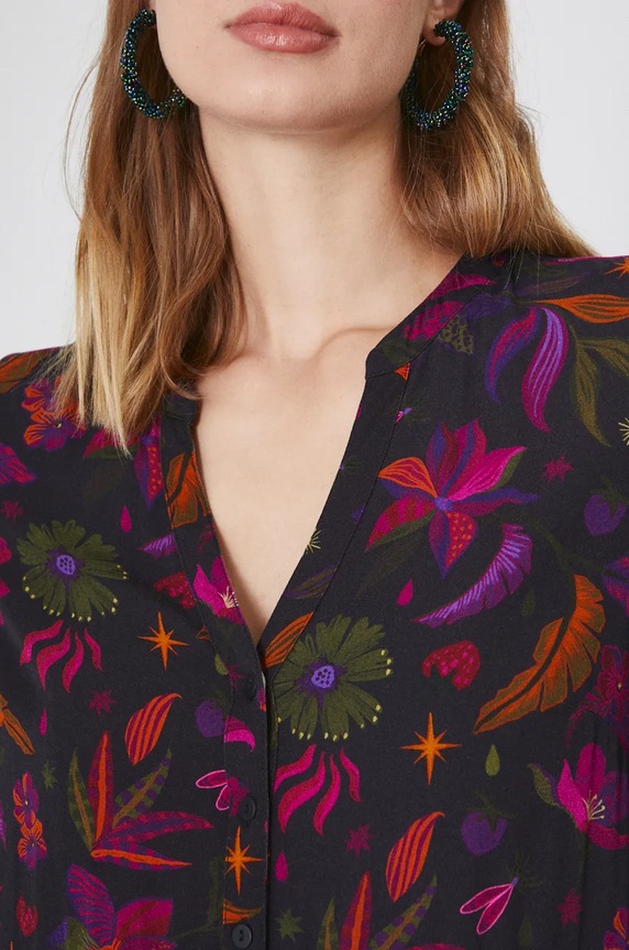 Sukienka damska mini wzorzysta kolor multicolor RW24-SUD092 multicolor