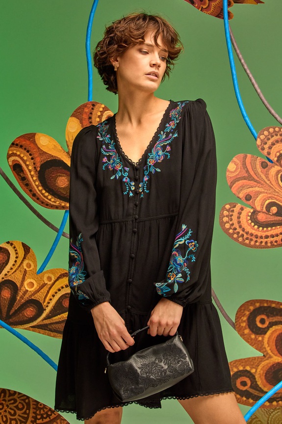 Φόρεμα Medicine casual μαύρο RW24-SUDB52