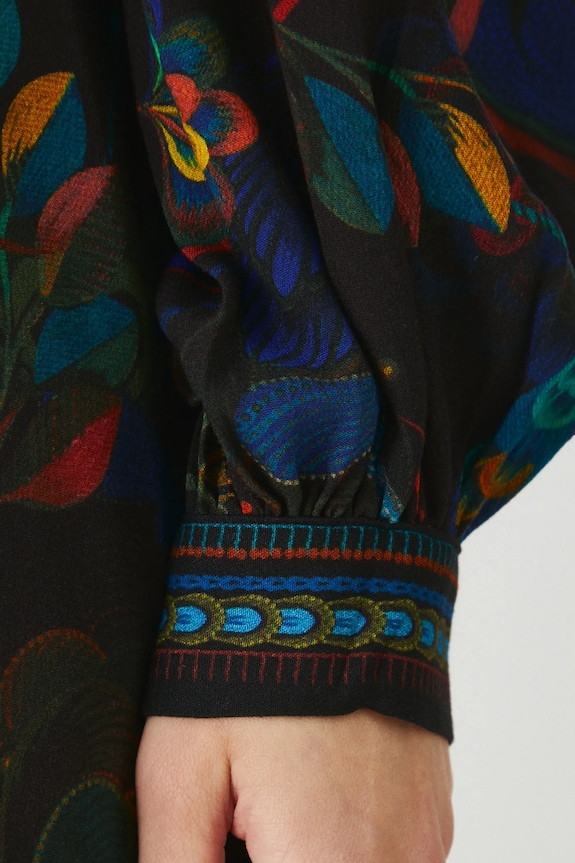 Šaty dámske maxi z kolekcie Karolina Matyjaszkowicz x Medicine čierna farba RW24-SUDB53