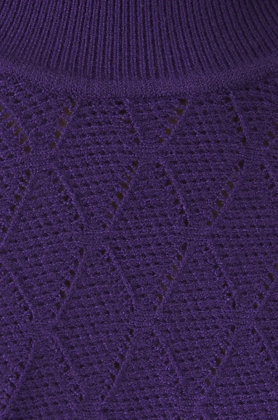 Sweter damski ażurowy kolor fioletowy RW24-SWD062 fioletowy
