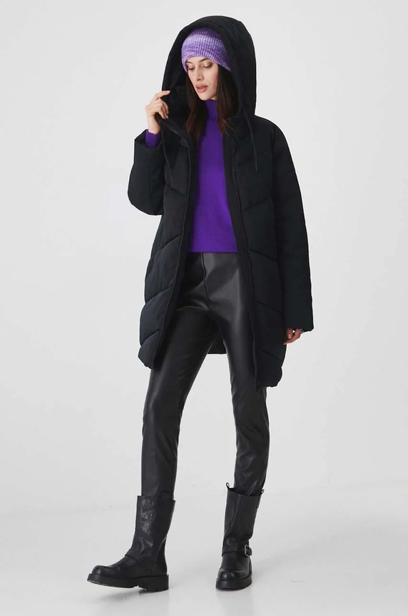 Sweter damski gładki kolor fioletowy RW24-SWD072 fioletowy RW24