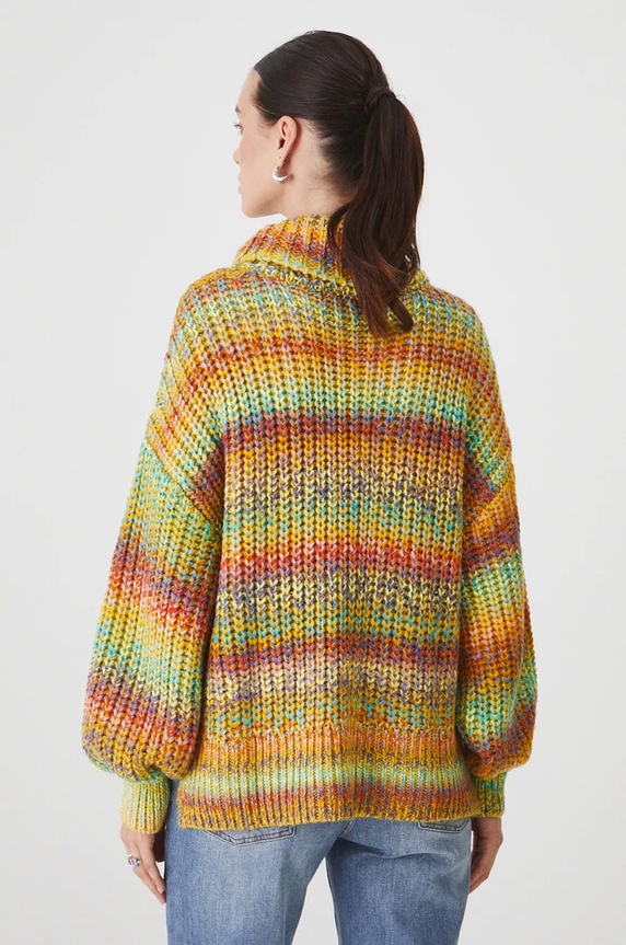 Odzież Sweter damski melanżowy kolor multicolor RW24.SWD710 multicolor