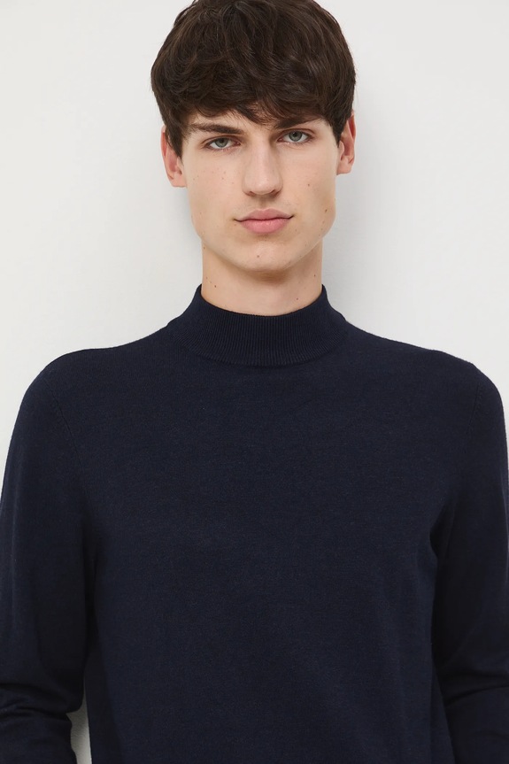 Sweter męski melanżowy kolor granatowy RW24-SWM052 granatowy