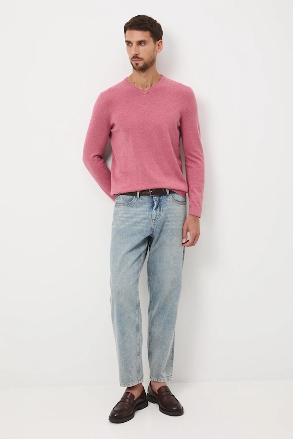 Medicine sweter bawełniany RW24-SWM090 różowy RW24