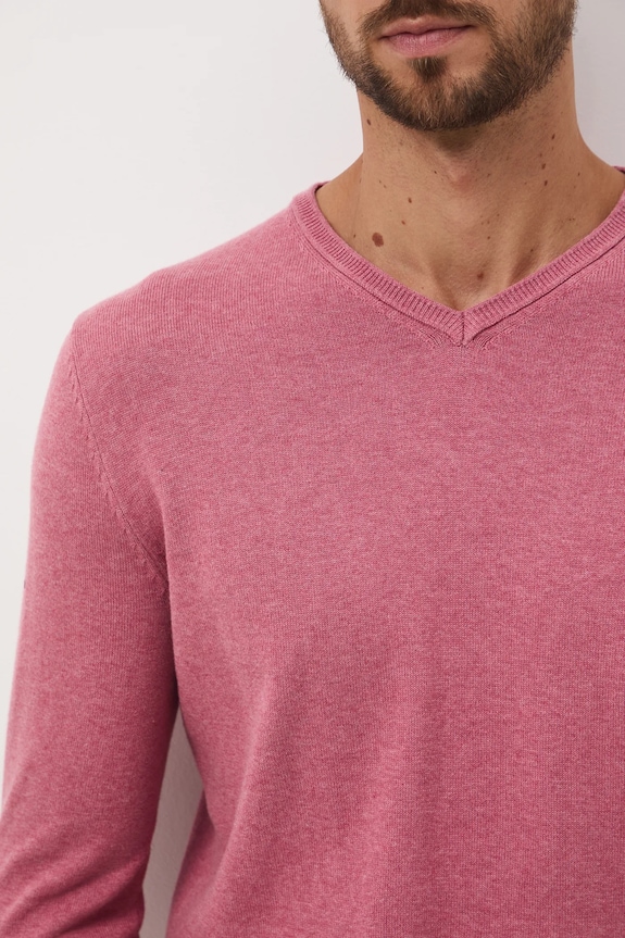 Medicine sweter bawełniany RW24-SWM090 różowy