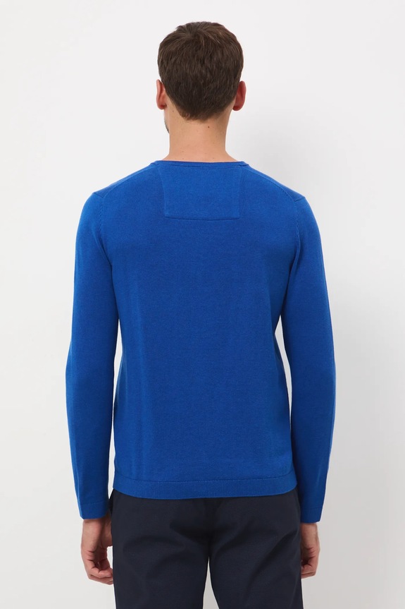 Oblečení Bavlněný svetr pánský modrá barva RW24-SWM090 modrá