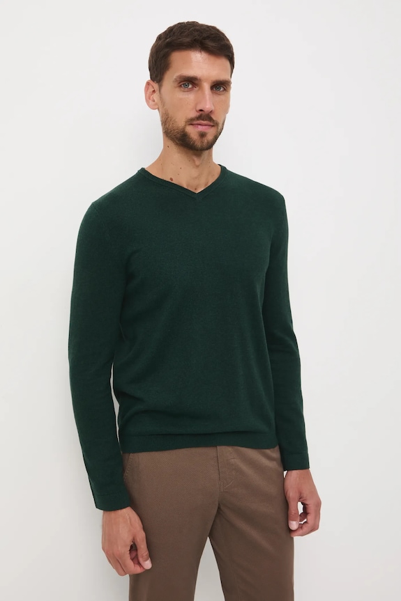 Medicine sweter bawełniany zielony RW24-SWM090