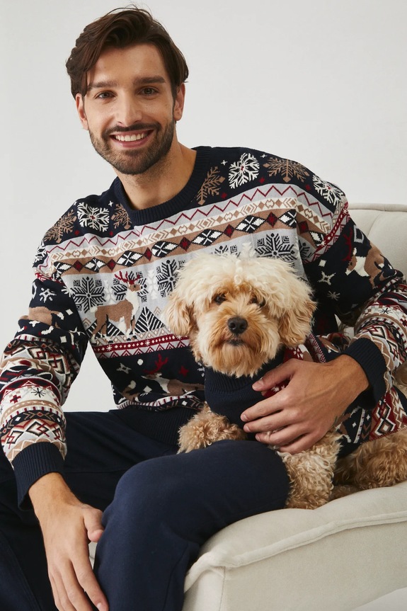 Sweter dla pupila świąteczny wzorzysty kolor multicolor RW24-SWUA00