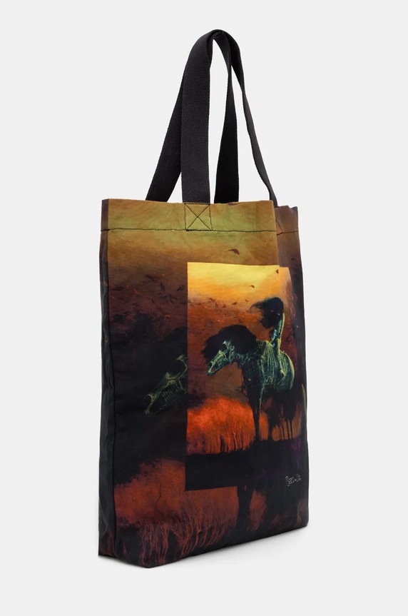 Akcesoria Torba bawełniana z kolekcji Zdzisław Beksiński x Medicine kolor czarny RW24-TCM850 czarny