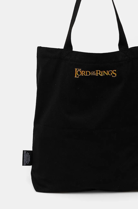 Bavlnená taška z kolekcie The Lord of the Rings čierna farba čierna RW24-TCMA80
