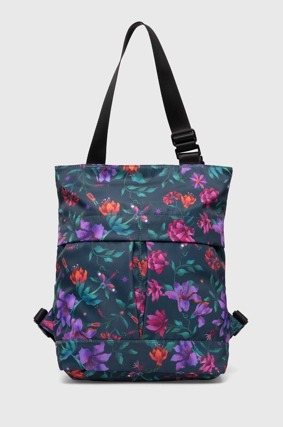 Kabelka dámska s funkciou ruksaka so vzorom zelená farba syntetický zelená RW24-TOD101