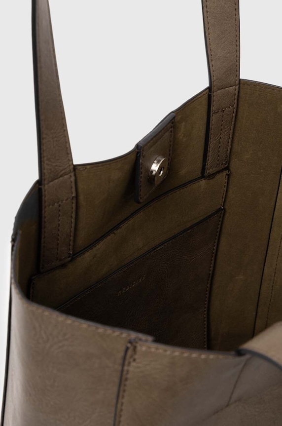 Kabelka dámská shopper z eko-kůže zelená barva RW24-TOD102 zelená
