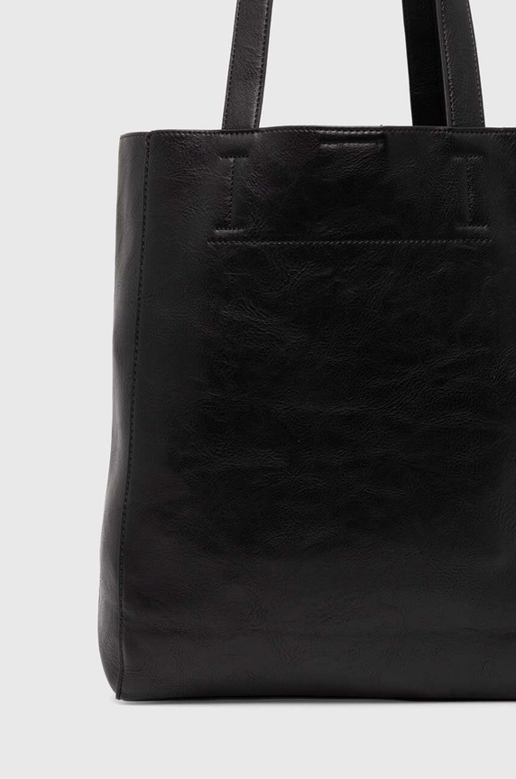Doplnky Kabelka dámska shopper z ekologickej kože čierna farba RW24-TOD102 čierna
