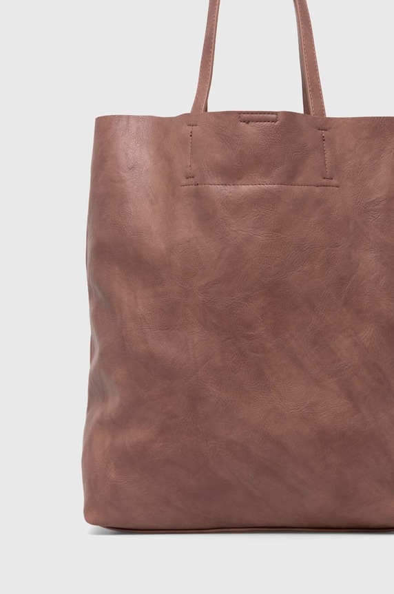 Doplňky Kabelka dámská tote z ekokůže růžová barva RW24-TOD104 růžová