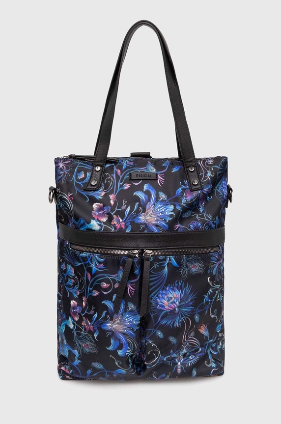 Torebka z funkcją plecaka wzorzysta kolor czarny wzorzyste czarny RW24-TOD313