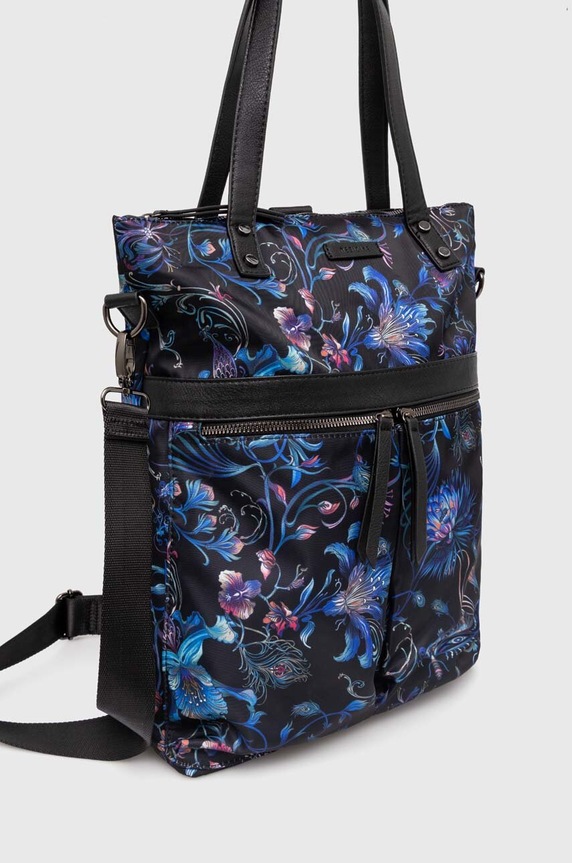 Torebka z funkcją plecaka wzorzysta kolor czarny RW24-TOD313 czarny RW24