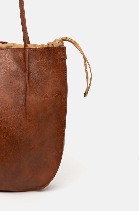 Doplňky Kabelka dámská z ekokůže hnědá barva RW24-TOD314 hnědá