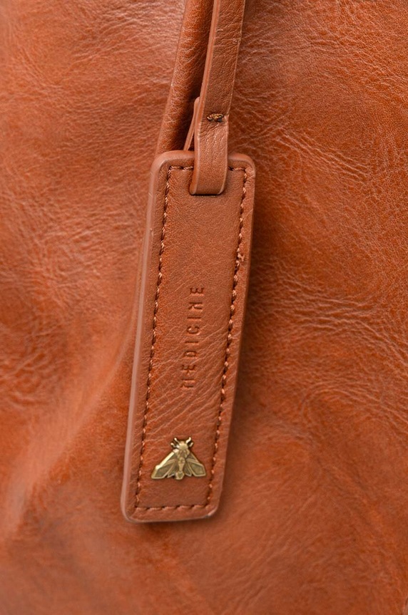 Kabelka dámská z ekokůže hnědá barva hnědá RW24-TOD314