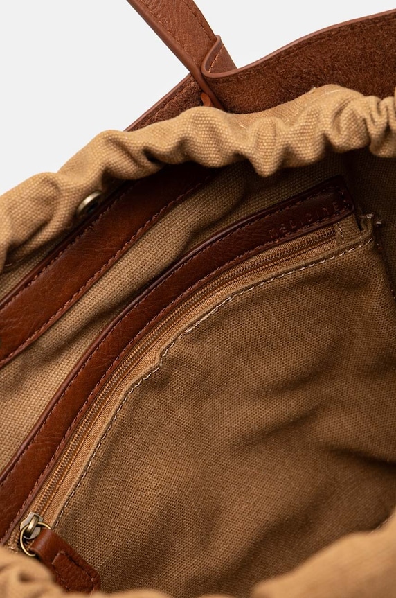 Kabelka dámská z ekokůže hnědá barva RW24-TOD314