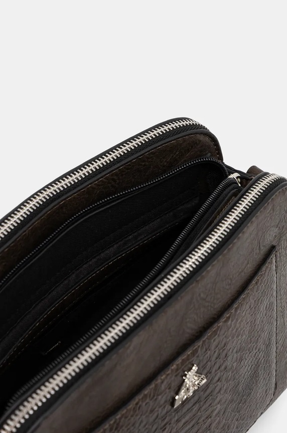 Kabelka dámska z ekologickej kože šedá farba RW24-TOD700 sivá