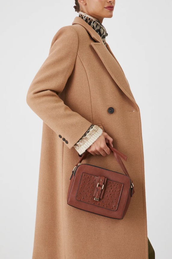 Kabelka dámska z ekologickej kože šedá farba RW24-TOD700