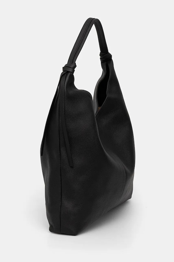 Kožená kabelka dámská typu hobo černá barva RW24-TOD720 černá RW24