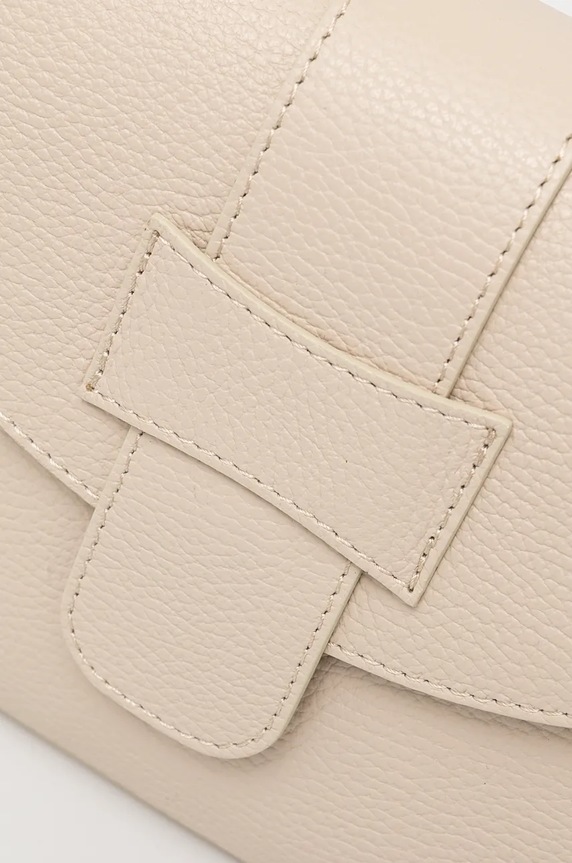 Torebka skórzana damska kolor beżowy beżowy RW24-TOD721