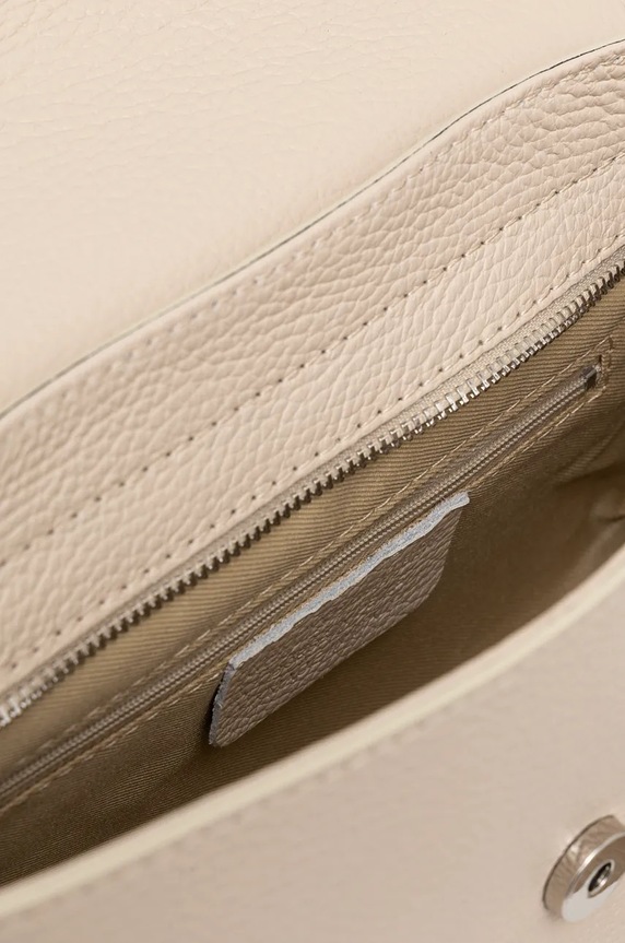 Torebka skórzana damska kolor beżowy RW24-TOD721 beżowy