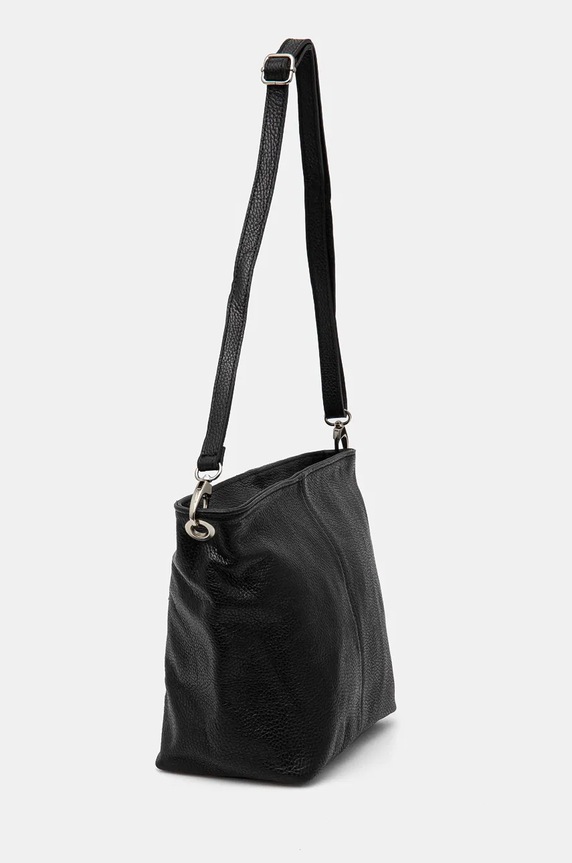 Torebka skórzana damska z fakturą kolor czarny RW24.TOD737 czarny RW24