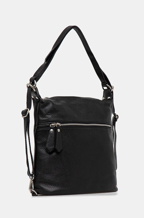 Kožená kabelka dámska čierna farba RW24.TOD738 čierna RW24