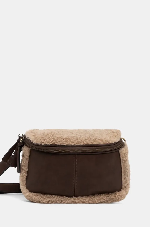 Nerka damska z imitacji skóry kolor brązowy RW24-TOD800 brązowy RW24