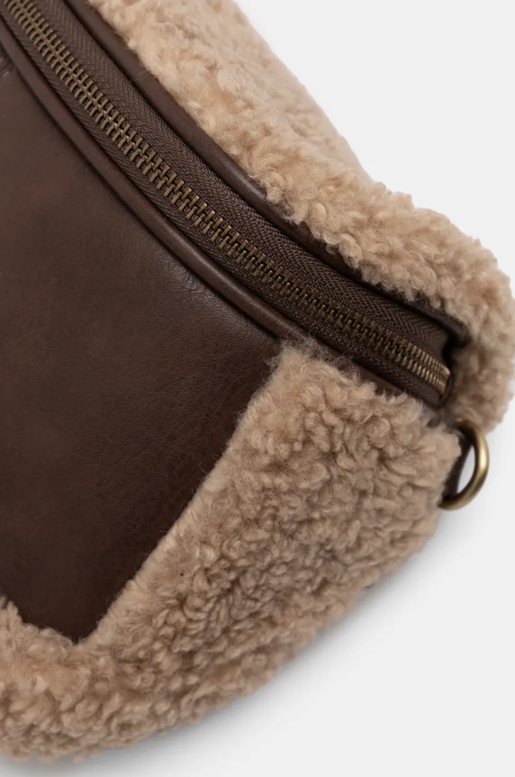 Nerka damska z imitacji skóry kolor brązowy RW24-TOD800 brązowy