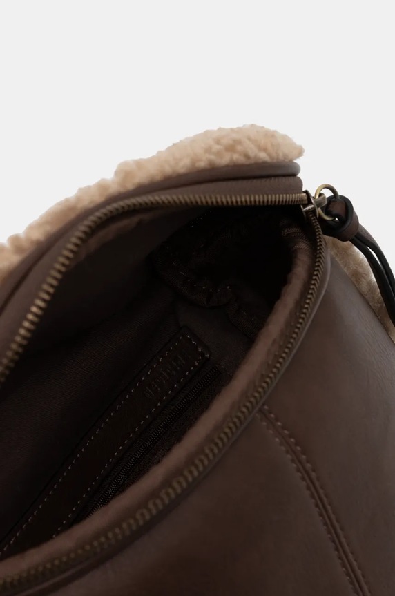 Nerka damska z imitacji skóry kolor brązowy RW24-TOD800