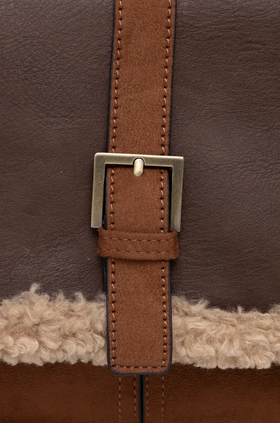 Kabelka dámská z ekokůže hnědá barva RW24-TOD801