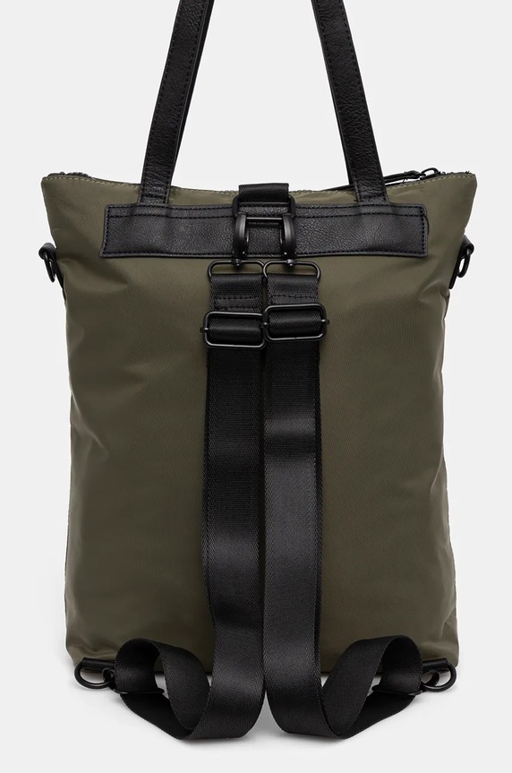 Akcesoria Plecak damski z funkcją torby gładki kolor zielony RW24-TOD906 zielony