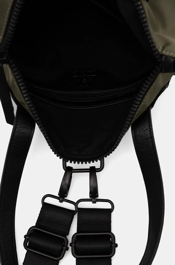 Plecak damski z funkcją torby gładki kolor zielony RW24-TOD906 zielony