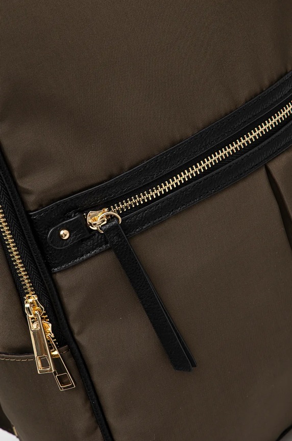 Ruksak dámsky hladký zelená farba zelená RW24-TOD907