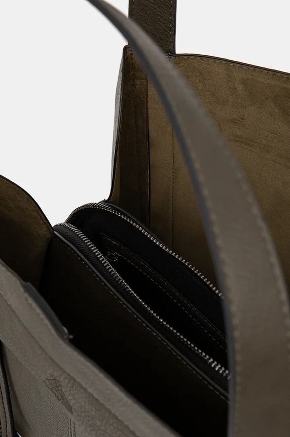 Torebka damska z imitacji skóry kolor zielony RW24-TOD909