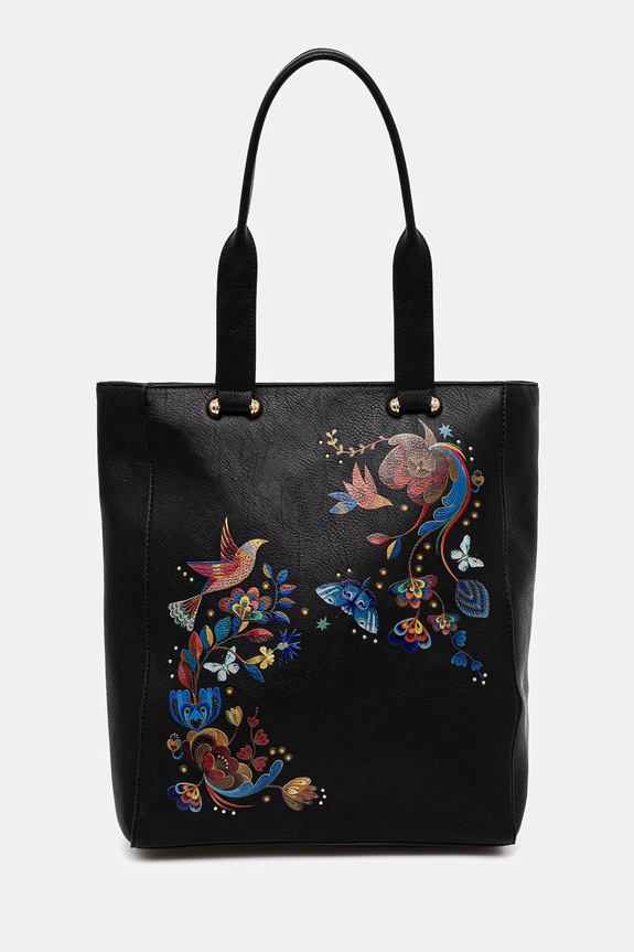 Kabelka dámska z kolekcie Karolina Matyjaszkowicz x Medicine čierna farba RW24-TODB51 čierna RW24