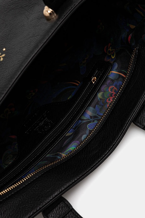 Kabelka dámska z kolekcie Karolina Matyjaszkowicz x Medicine čierna farba RW24-TODB51