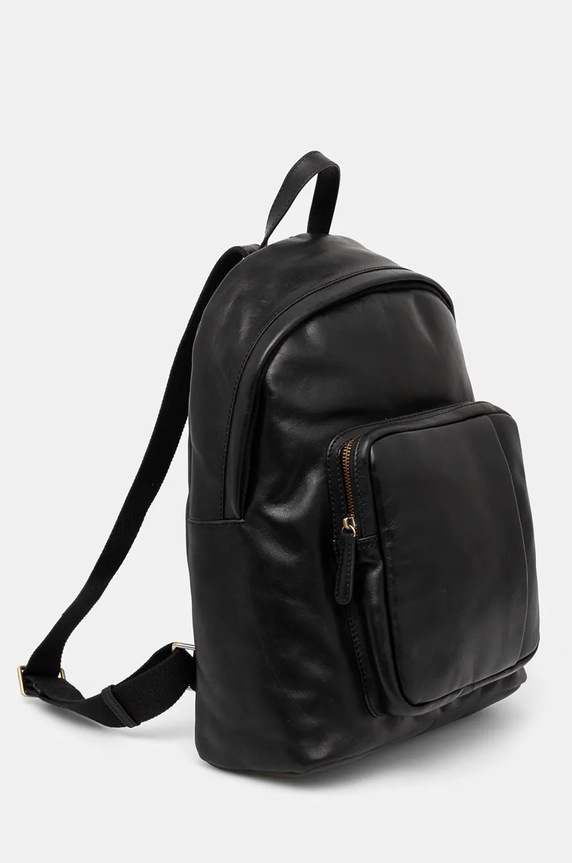 Kožený batoh pánský jednobarevný černá barva RW24-TOM704 černá RW24