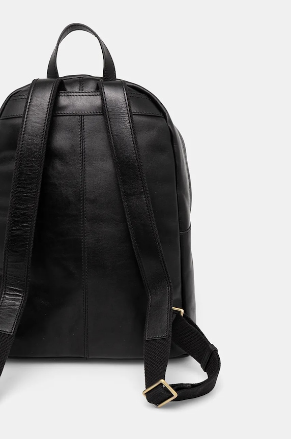 Doplňky Kožený batoh pánský jednobarevný černá barva RW24-TOM704 černá