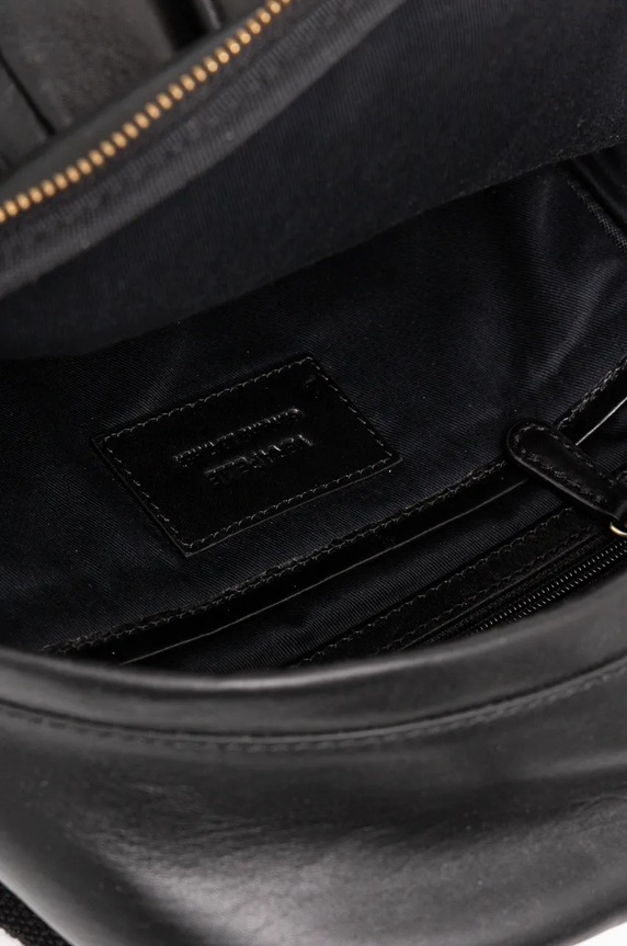 Plecak skórzany męski gładki kolor czarny RW24-TOM704 czarny