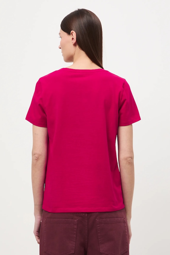 Odzież T-shirt bawełniany damski RW24-TSD043 czerwony