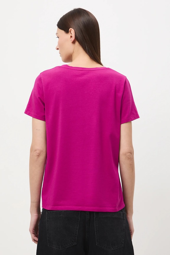 Odzież T-shirt bawełniany damski RW24-TSD043 fioletowy