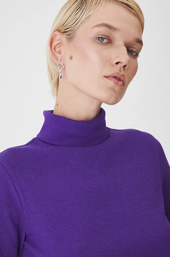 Oblečení Tričko dámské s modalem fialová barva RW24-TSD070 fialová