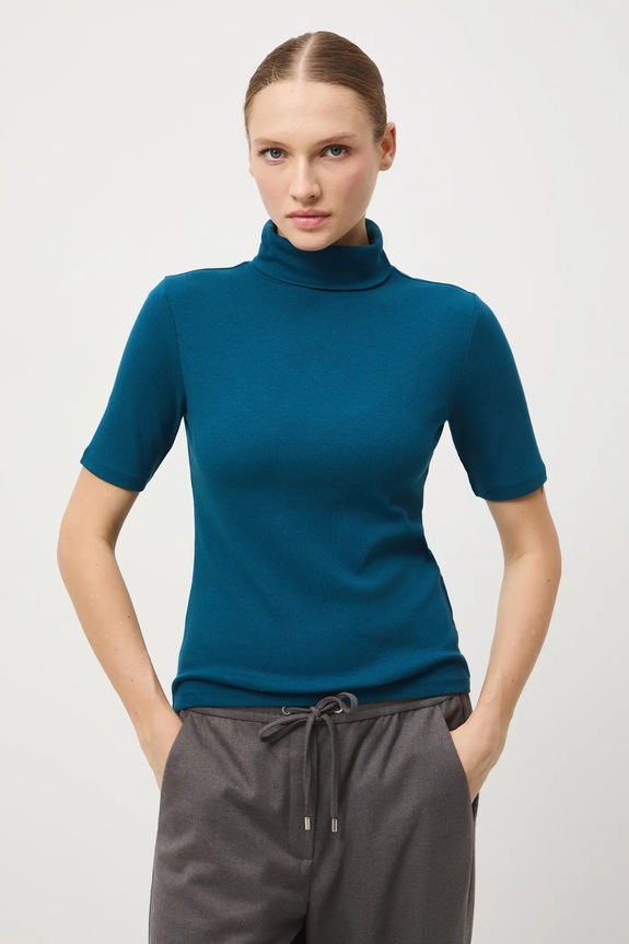 Medicine t-shirt z elastanem turkusowy RW24-TSD070