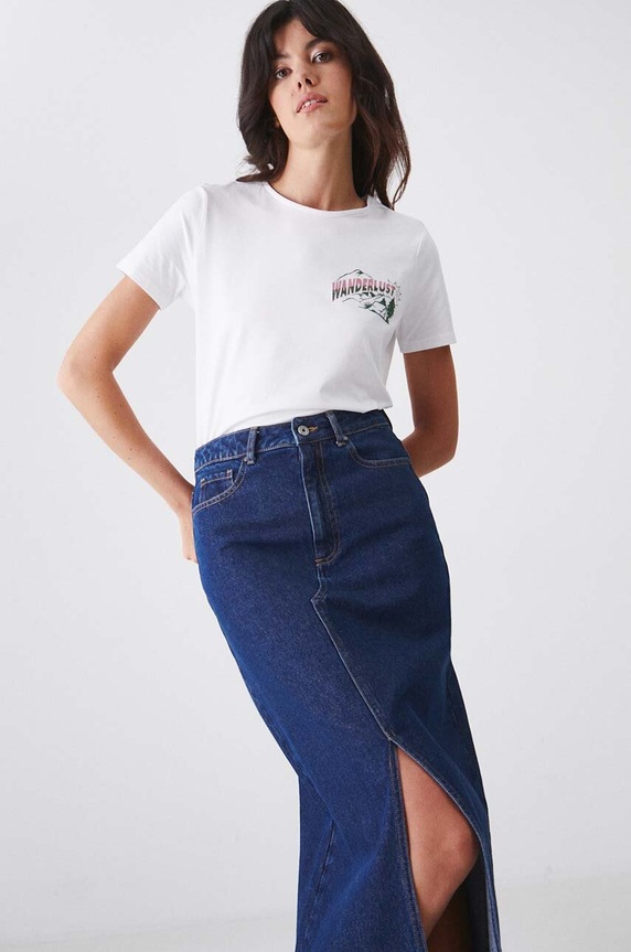 Medicine t-shirt z elastanem biały RW24-TSD170